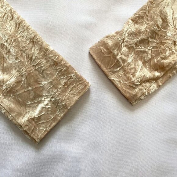 NWT 525 AMERICA CREAM CHAMPAGNE CRUSHED VELVET BLAZER - XS - Picture 9 of 11